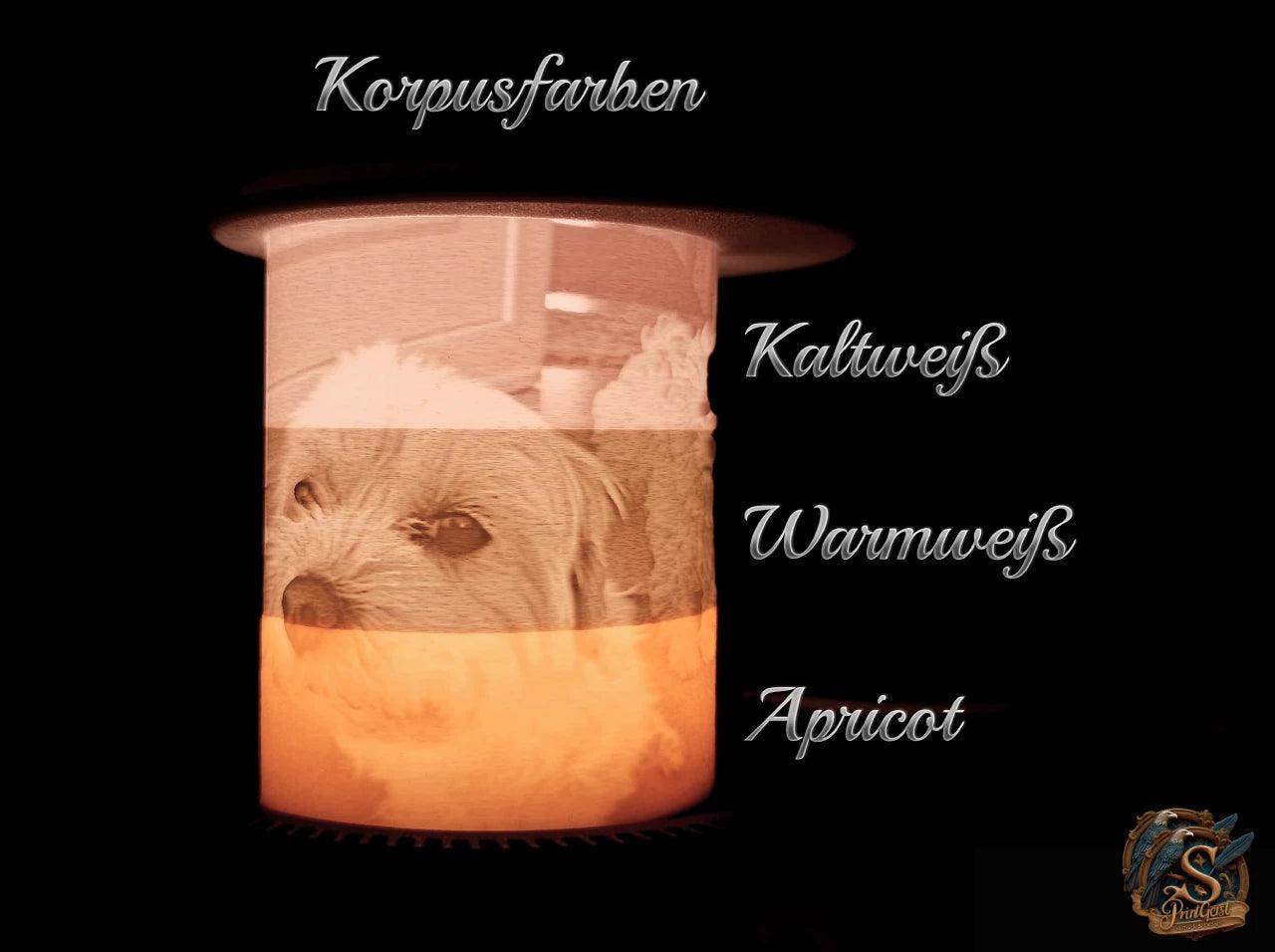 Personalisierte LED Lampe "Samantha" - PrintGeist