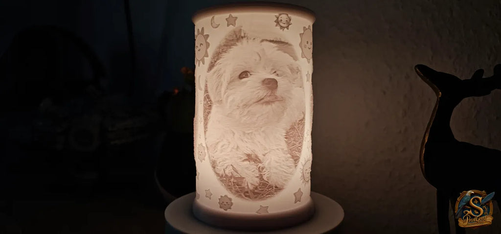 Personalisierte Batterie Lichtbild Lampe "Taiga"