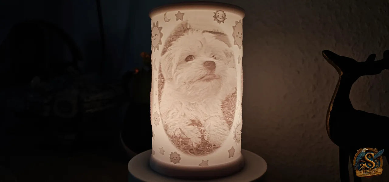 Personalisierte Batterie Lichtbild Lampe "Taiga"