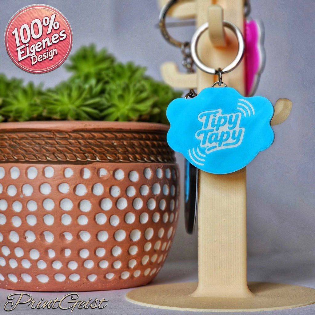 TipyTapyBF NFC Notfallkontaktanhänger – personalisierte Hundemarke für Sicherheit deines Vierbeiners