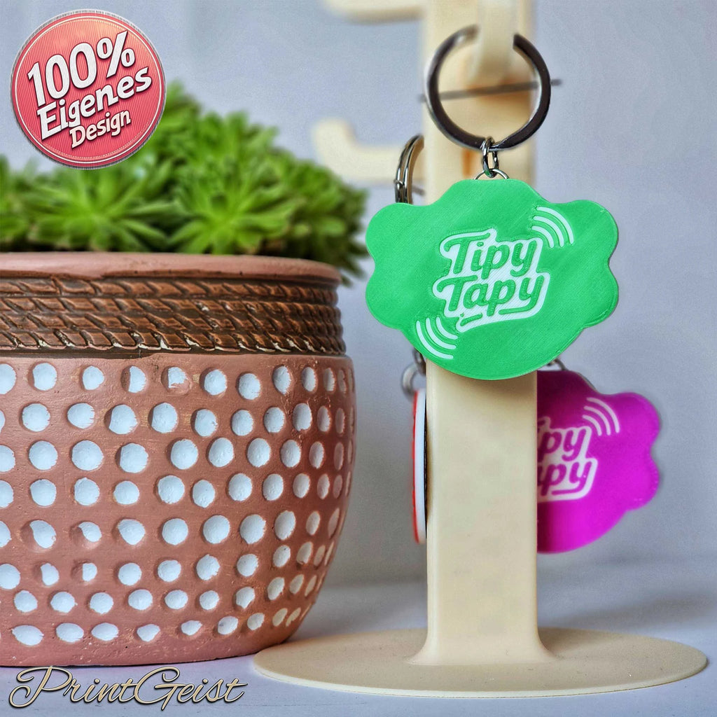 TipyTapyBF NFC Notfallkontaktanhänger – personalisierte Hundemarke für Sicherheit deines Vierbeiners