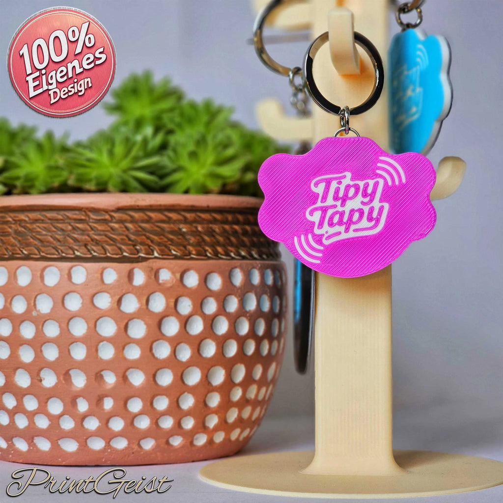 TipyTapyBF NFC Notfallkontaktanhänger – personalisierte Hundemarke für Sicherheit deines Vierbeiners