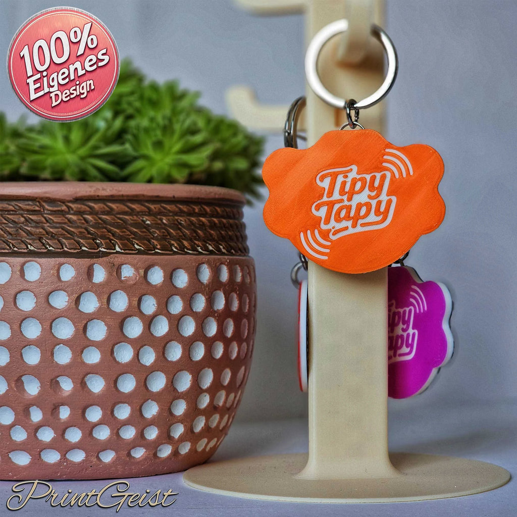 TipyTapyBF NFC Notfallkontaktanhänger – personalisierte Hundemarke für Sicherheit deines Vierbeiners