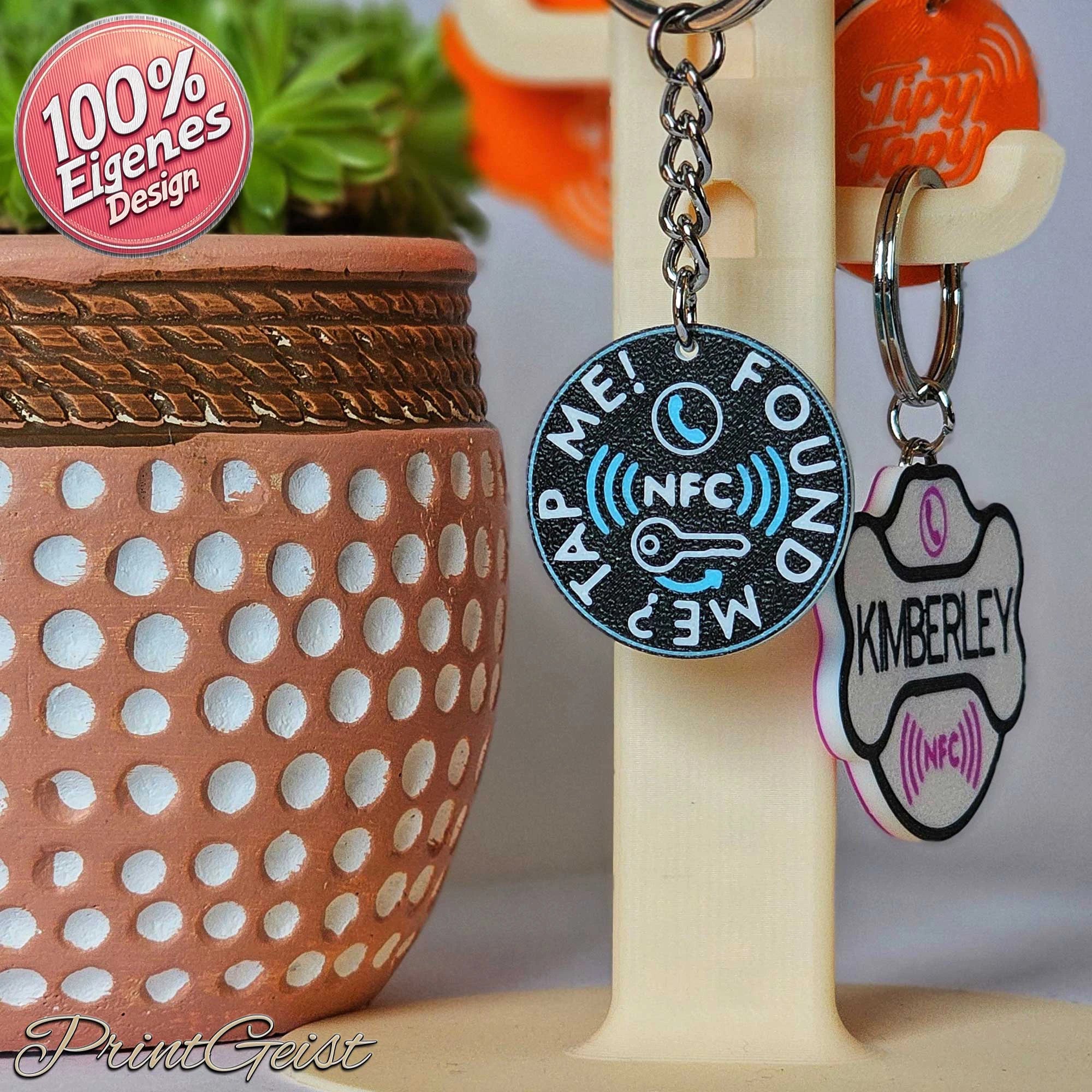 TipyTapyBuddy NFC Fundanhänger – ultrakompakt für Schlüssel, Koffer & persönliche Gegenstände