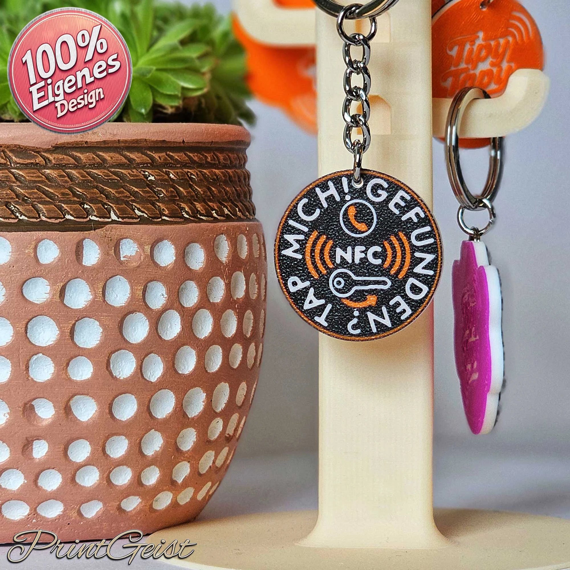 TipyTapyBuddy NFC Fundanhänger – ultrakompakt für Schlüssel, Koffer & persönliche Gegenstände