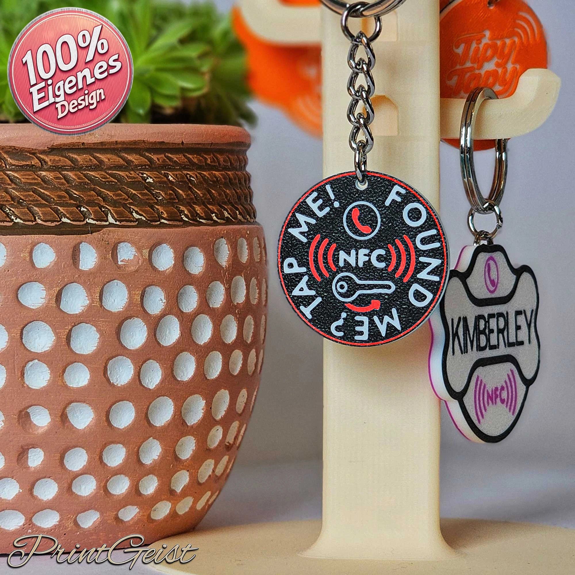 TipyTapyBuddy NFC Fundanhänger – ultrakompakt für Schlüssel, Koffer & persönliche Gegenstände