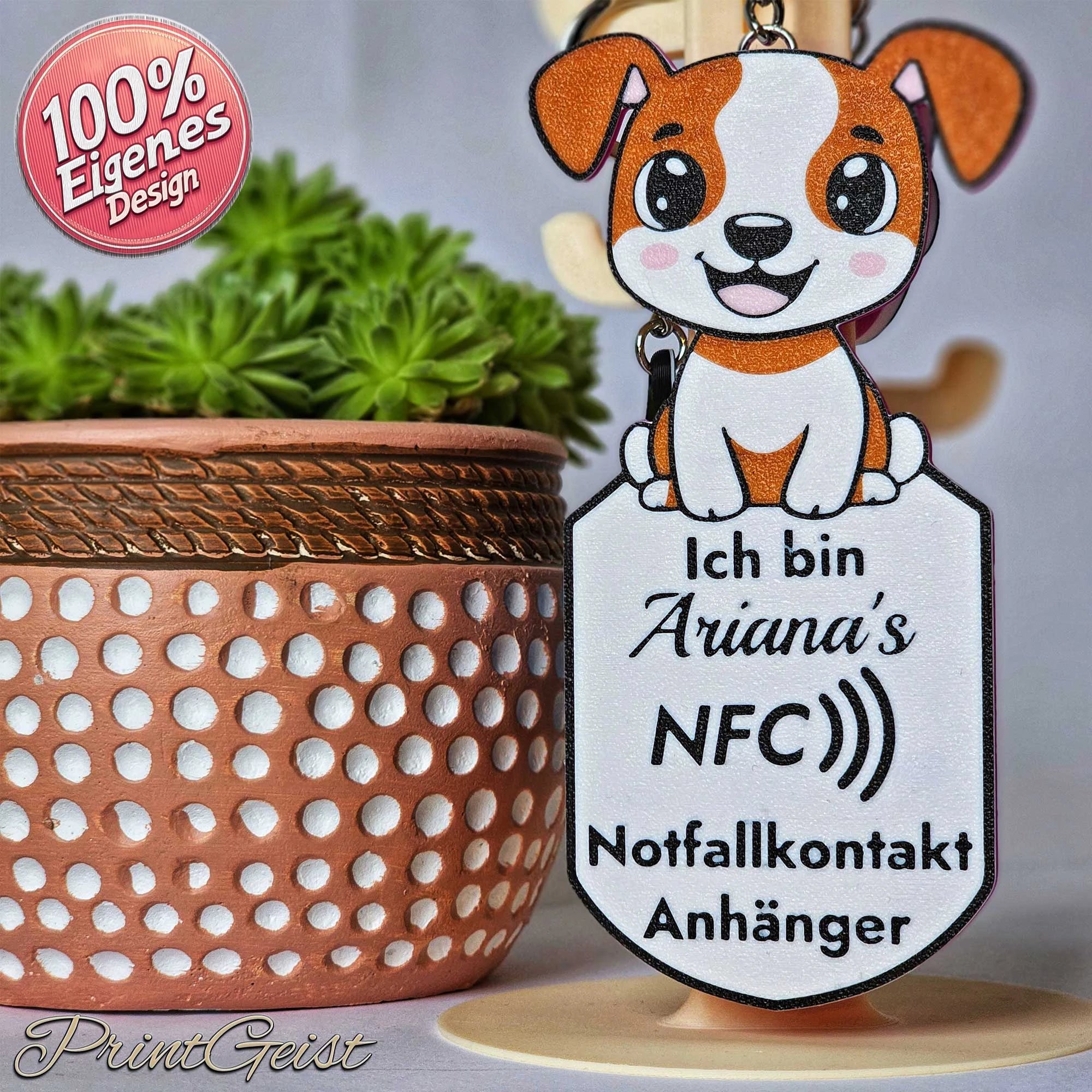 TipyTapyMaxi NFC Notfallkontaktanhänger – personalisiert für Kinder