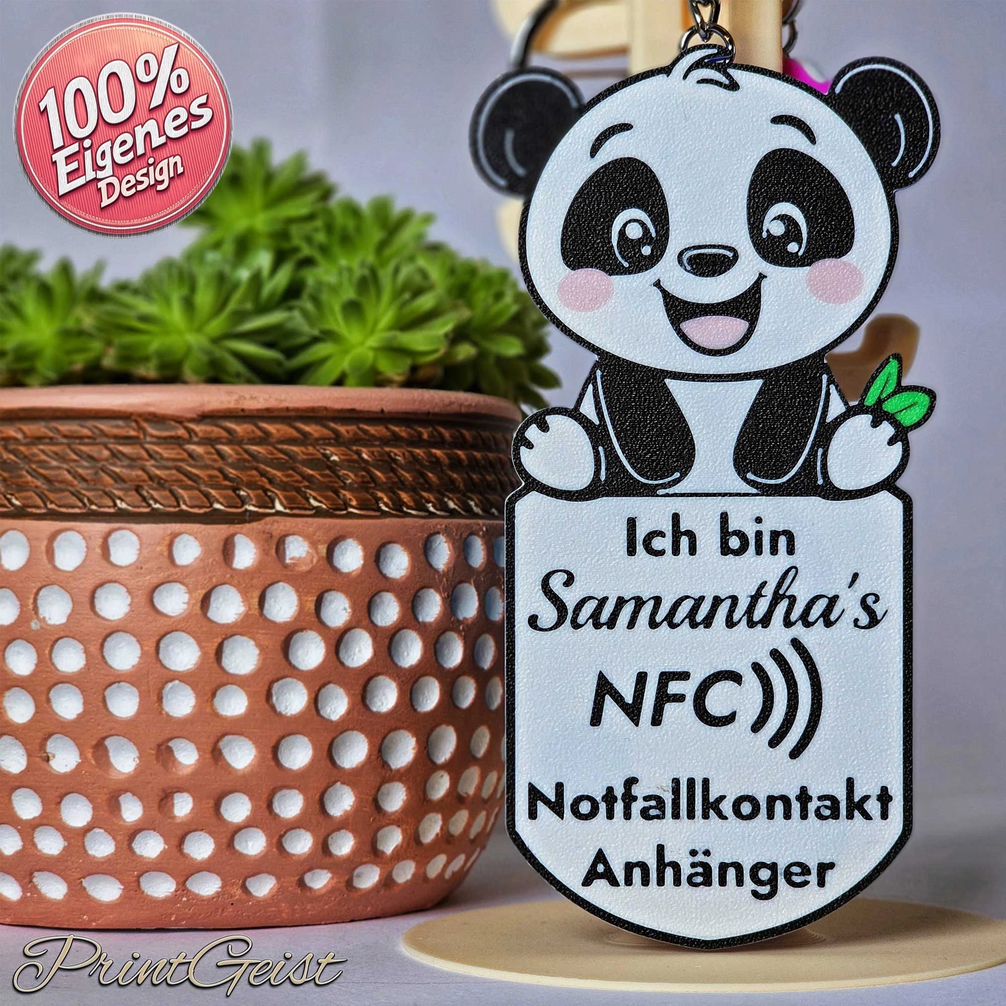 TipyTapyMaxi NFC Notfallkontaktanhänger – personalisiert für Kinder