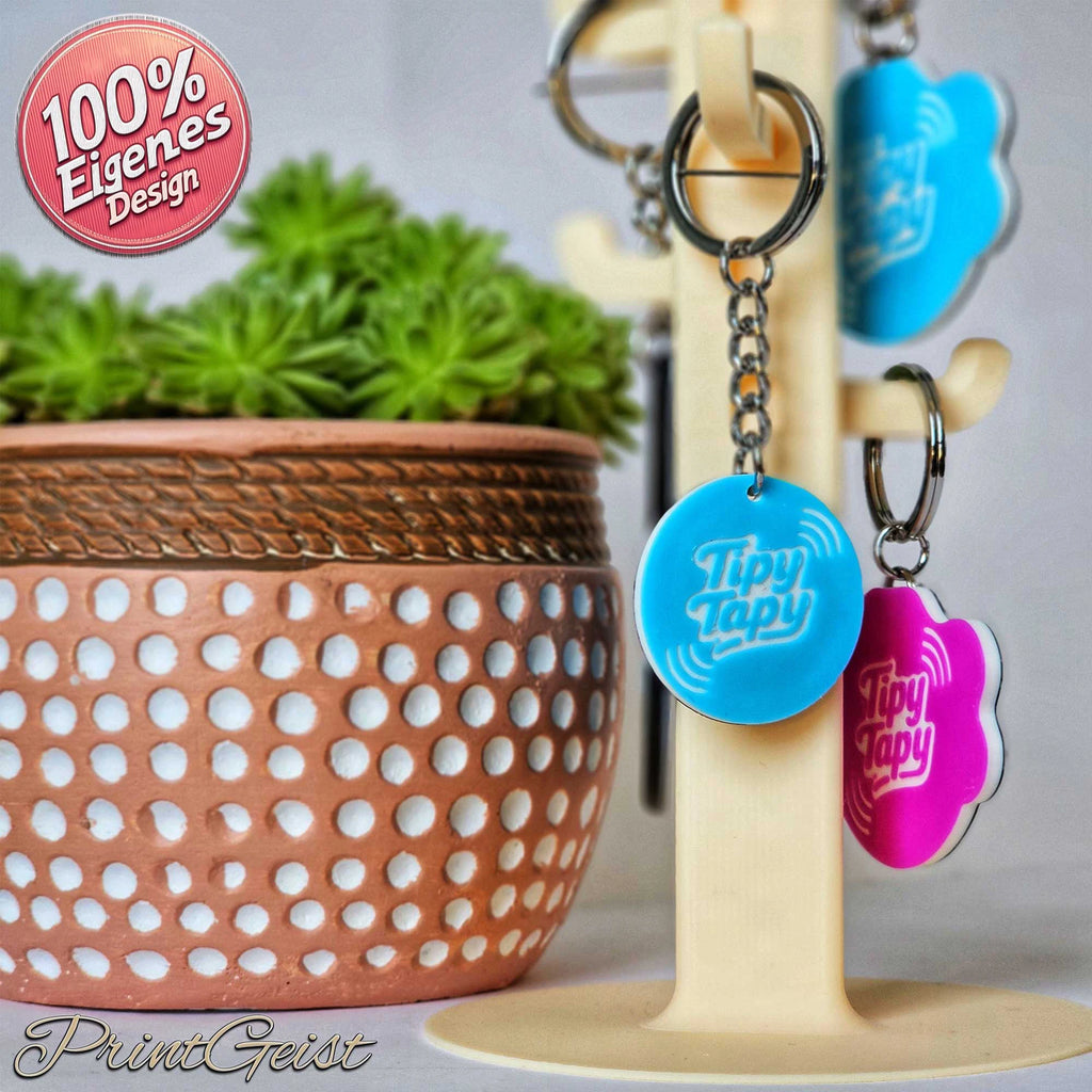 TipyTapyMicro NFC Notfallkontaktanhänger – ultrakompakt & personalisiert