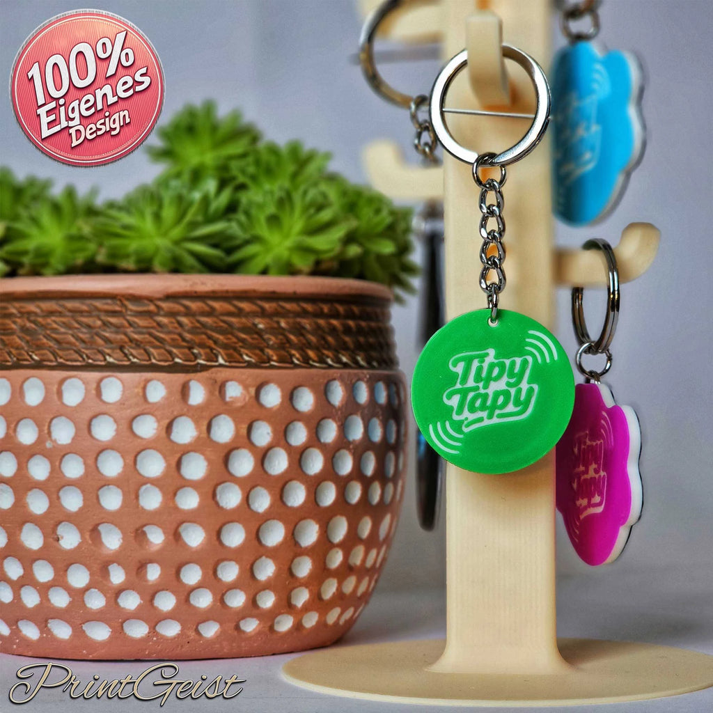 TipyTapyMicro NFC Notfallkontaktanhänger – ultrakompakt & personalisiert