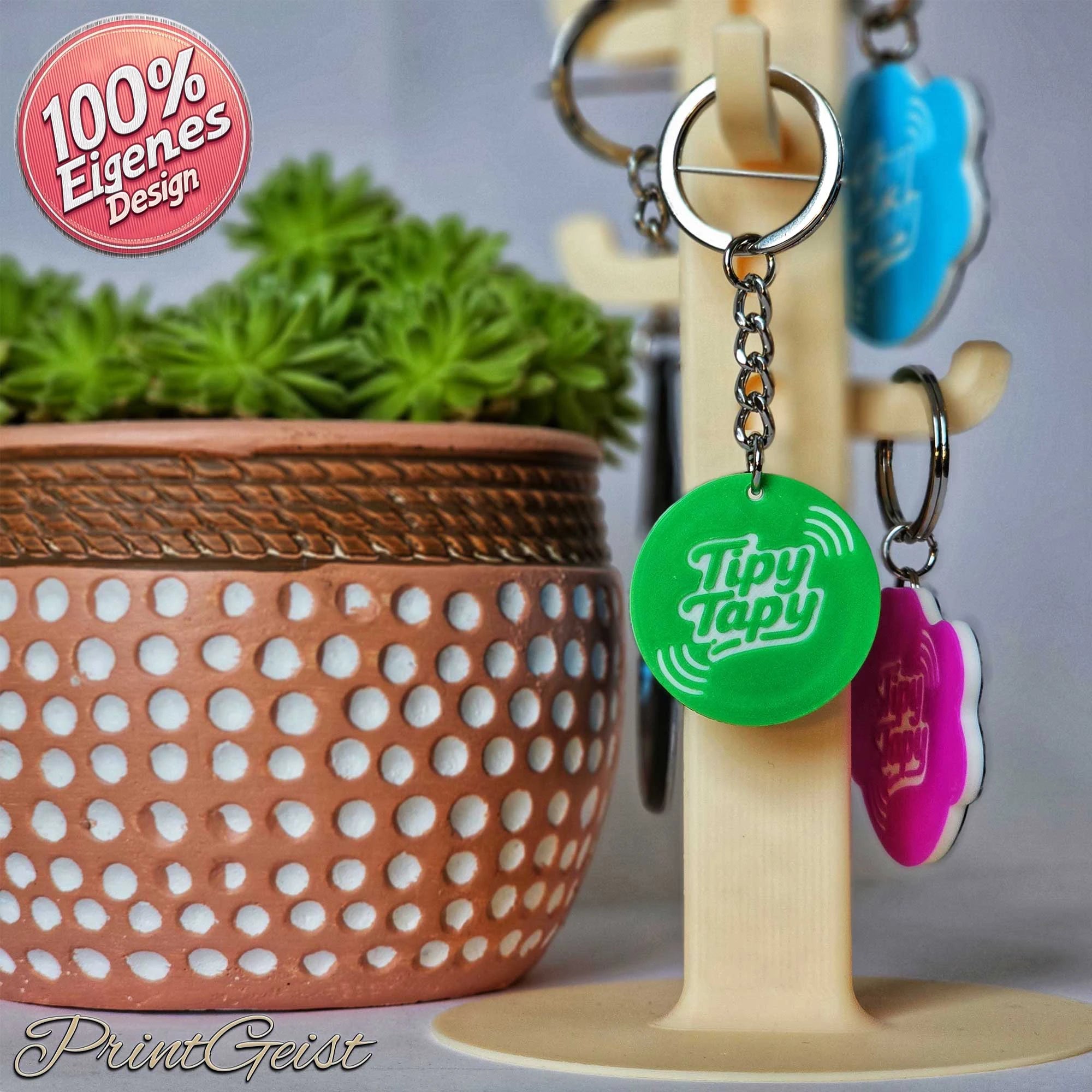 TipyTapyMicro NFC Notfallkontaktanhänger – ultrakompakt & personalisiert