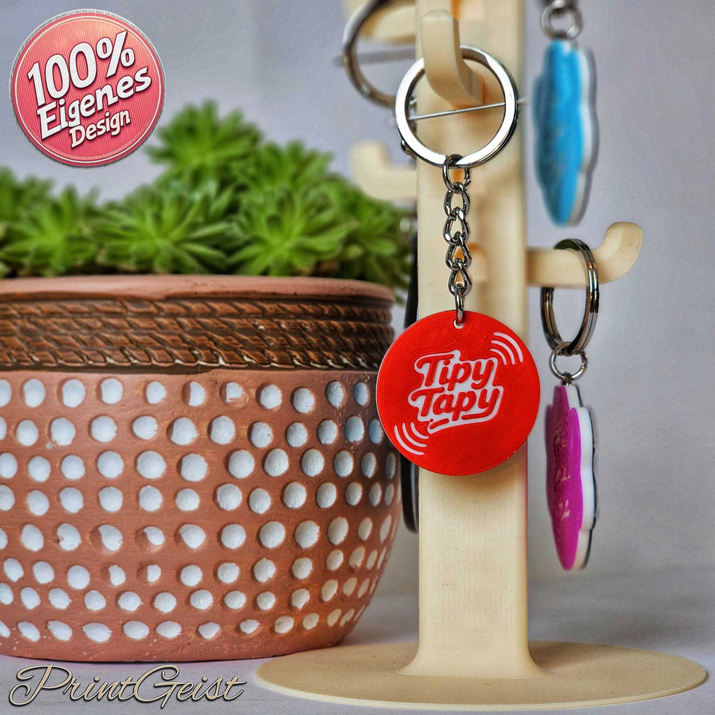 TipyTapyMicro NFC Notfallkontaktanhänger – ultrakompakt & personalisiert