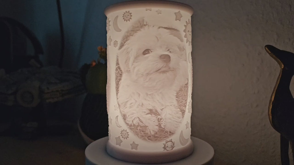 Personalisierte Batterie Lichtbild Lampe "Taiga"