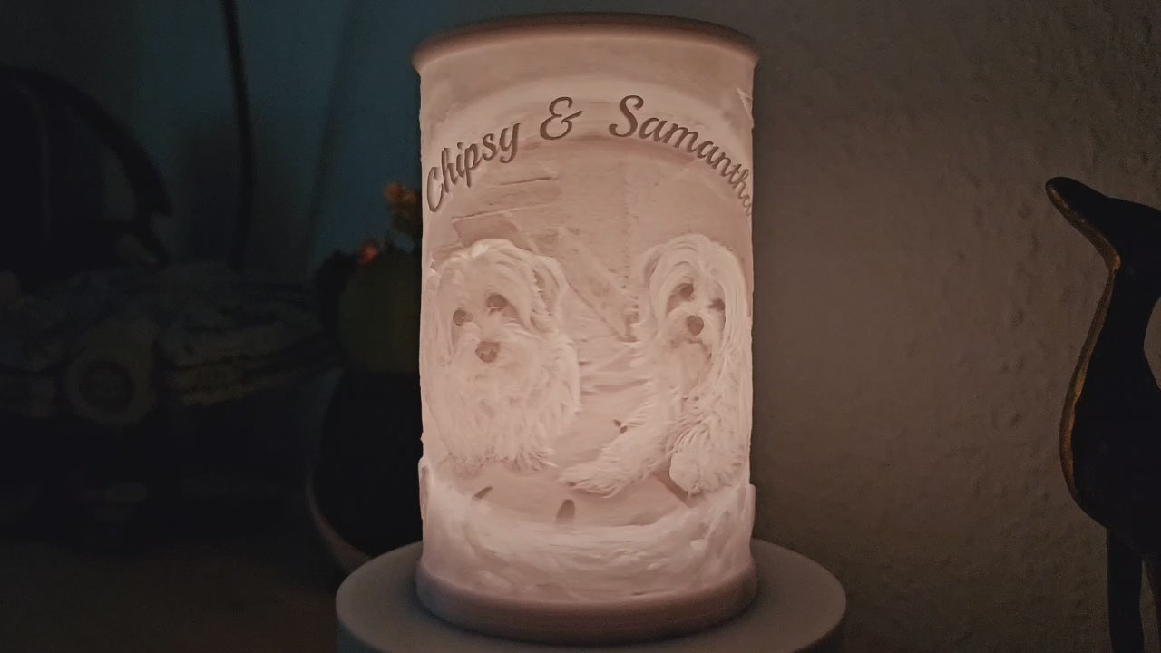 Personalisierte Batterie Lichtbild Lampe "Taiga"